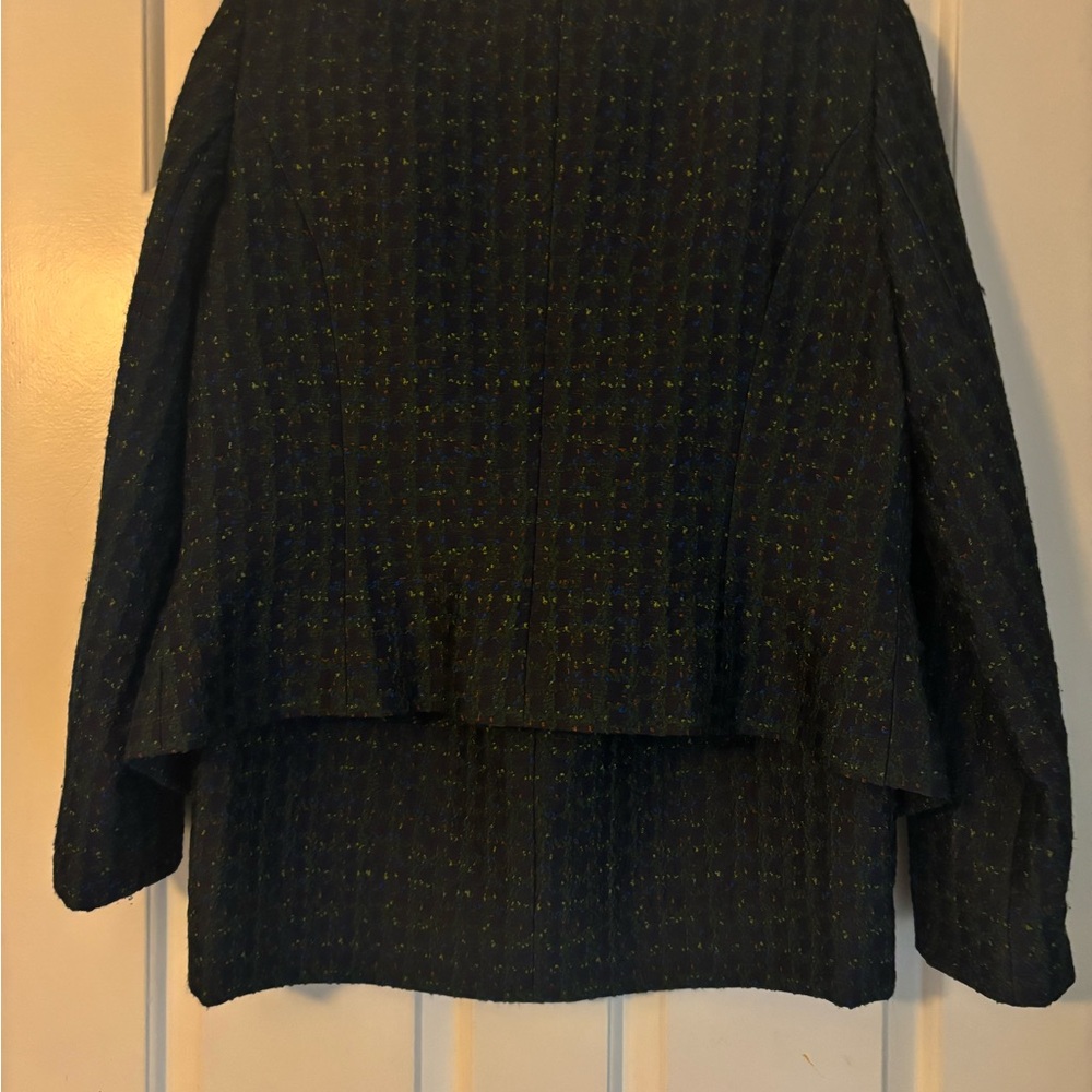Doncaster Black and Green Blazer Tailored Suit Jacket and skirt - Picture 2 of 15